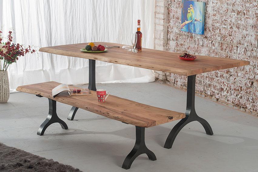 Solid Wood Indiana Mocha Dining Table