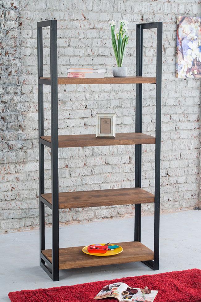 Solid Wood Indiana Mocha Bookshelf