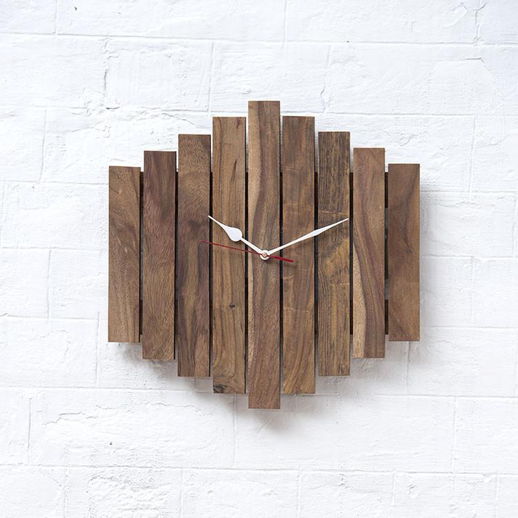 UPSTAIR - Solid Wood Clock