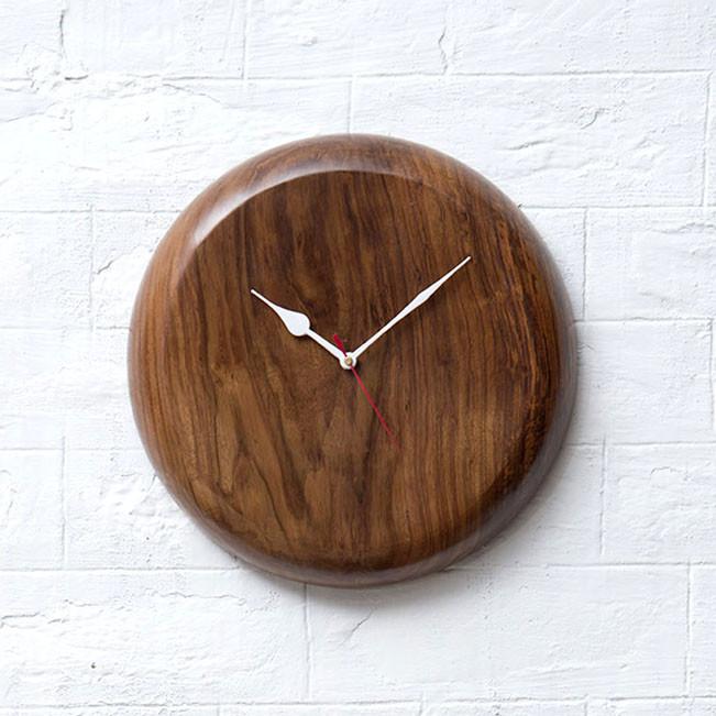 DRUM - Solid Wood Clock