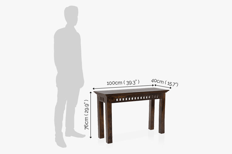 Kuber Console Table - Indian Solid Sheehsam Wood Furniture – Saraf ...