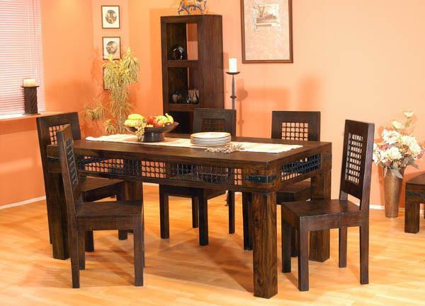 Solid Wood Jali Dining Set B