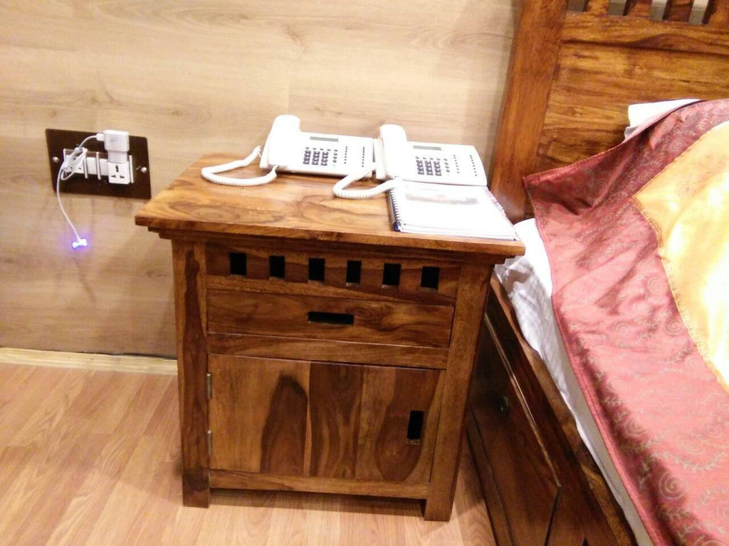 Solid Wood Kuber Bedside - Honey Finish - Customer Story