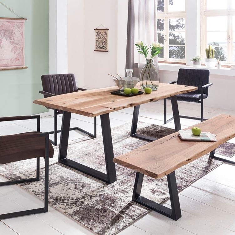 Solid Wood Indiana Live Dining Set