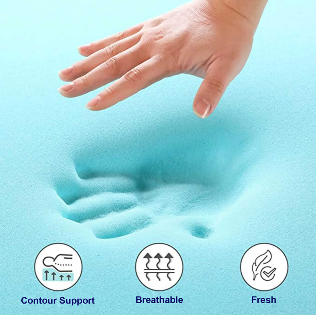 7 Zoned Body Support Gel Memory Foam Topper