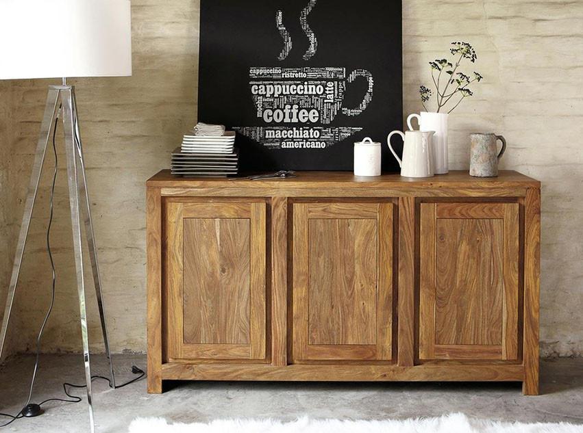 Solid Wood Voted Sideboard 3 Door Grand